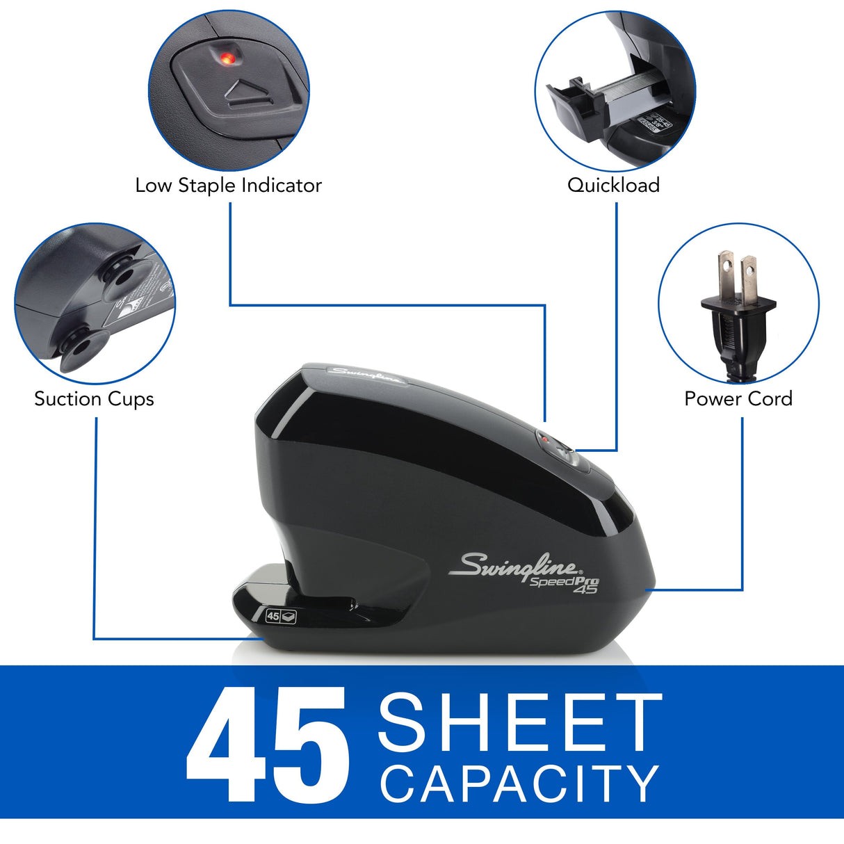 Swingline Speed Pro 45 Electric Stapler Value Pack