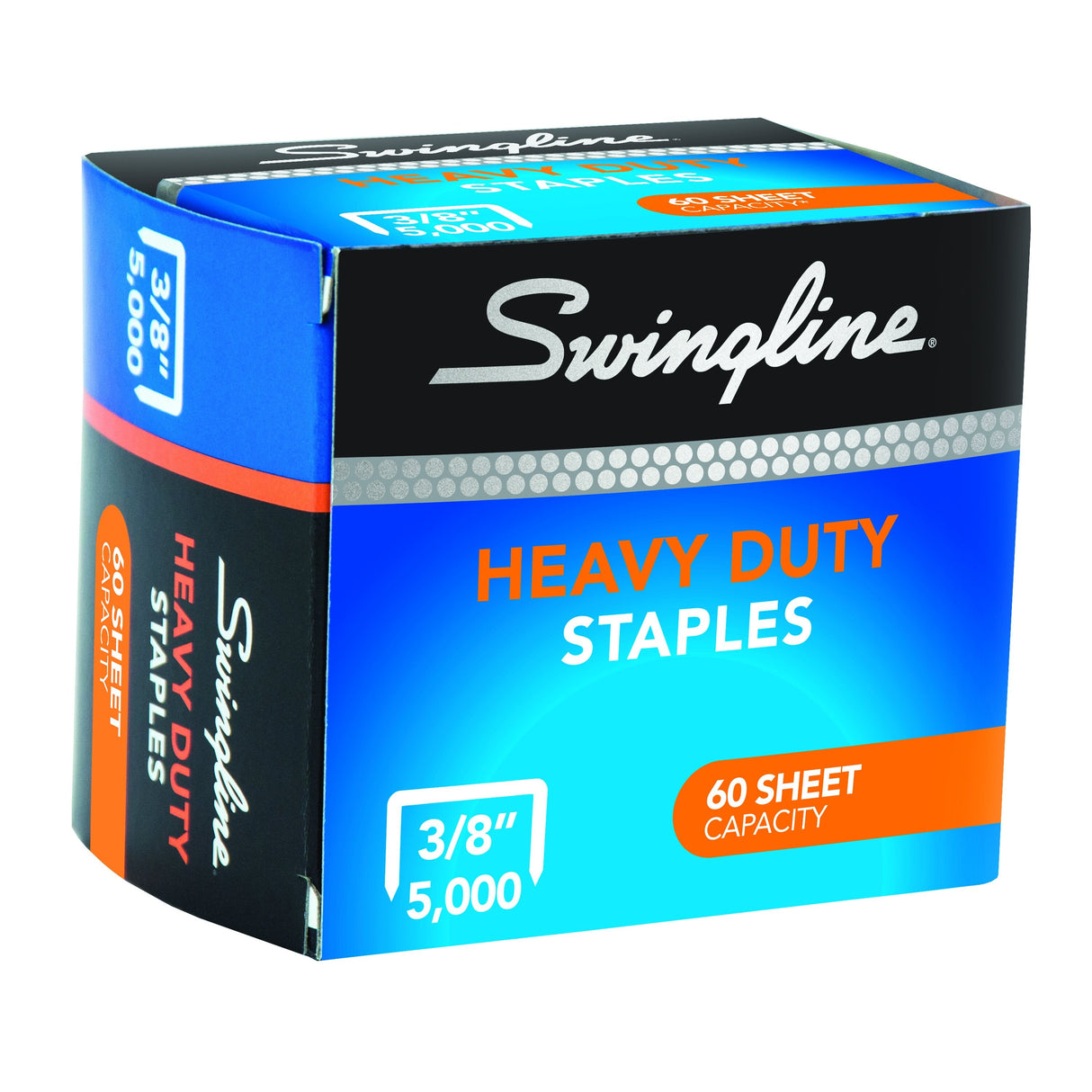Swingline Heavy Duty Staples, 3/8" Leg Length, 5,000/Box