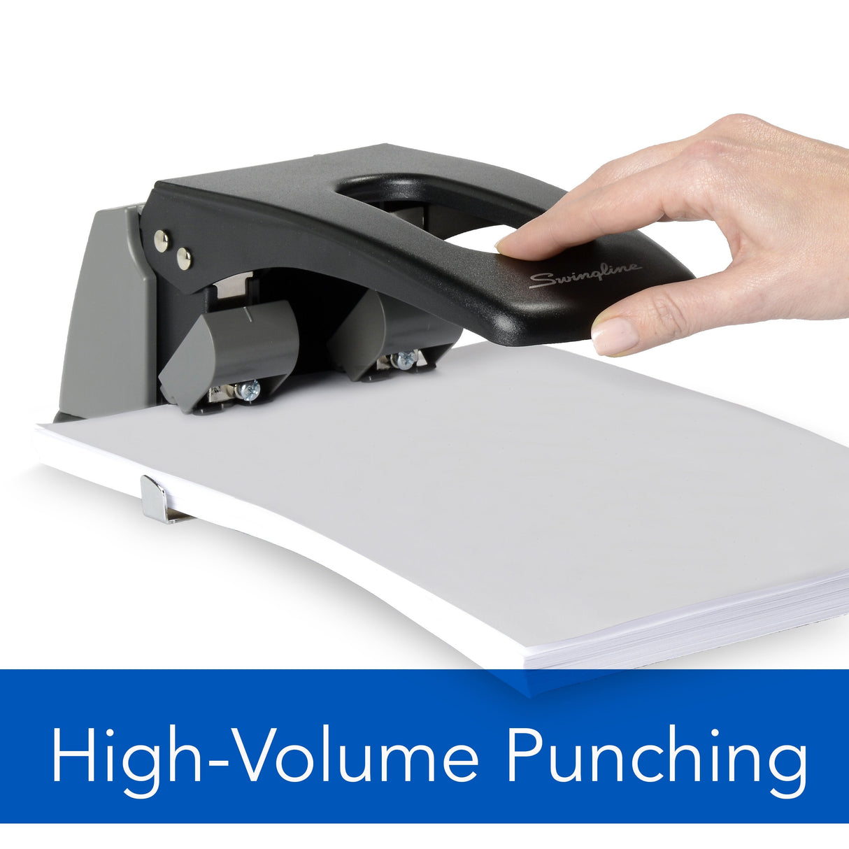 Swingline High Capacity 2-Hole Punch, Fixed Centers, 100 Sheets - Model: SC-200FH-P100