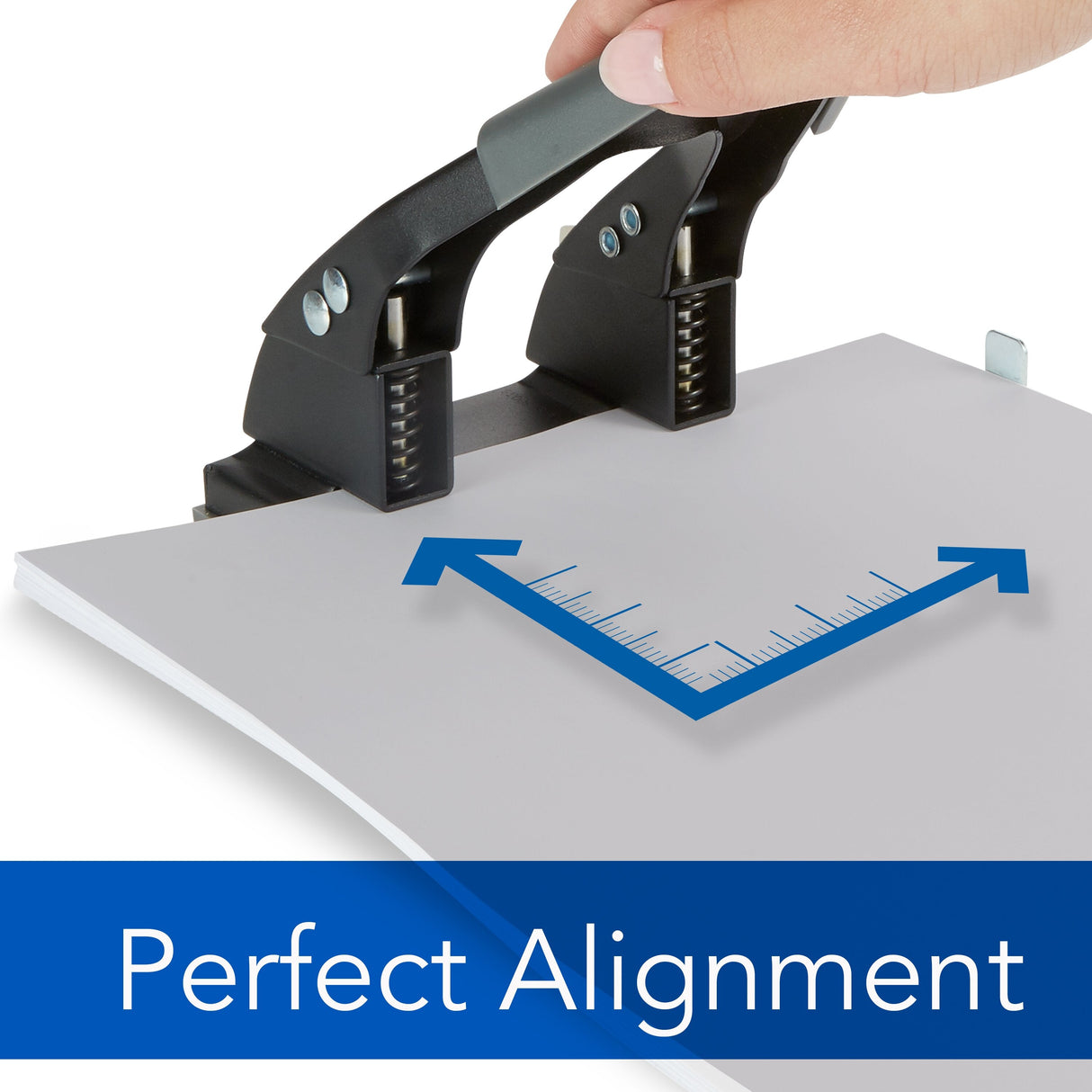 Swingline Comfort Handle 2-Hole Punch, Model CH-200, Manual Punch