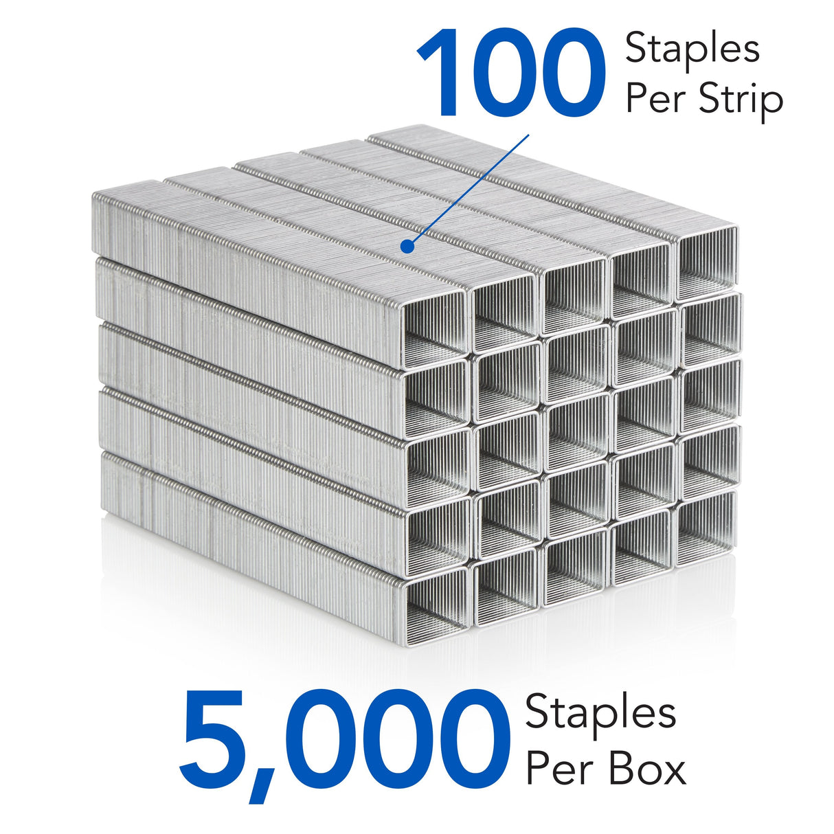 Swingline Heavy Duty Staples, 3/8" Leg Length, 5,000/Box