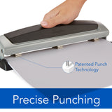 Swingline Precision Pro Desktop Punch, 2-3 Hole, Adjustable Centers, 10 Sheets