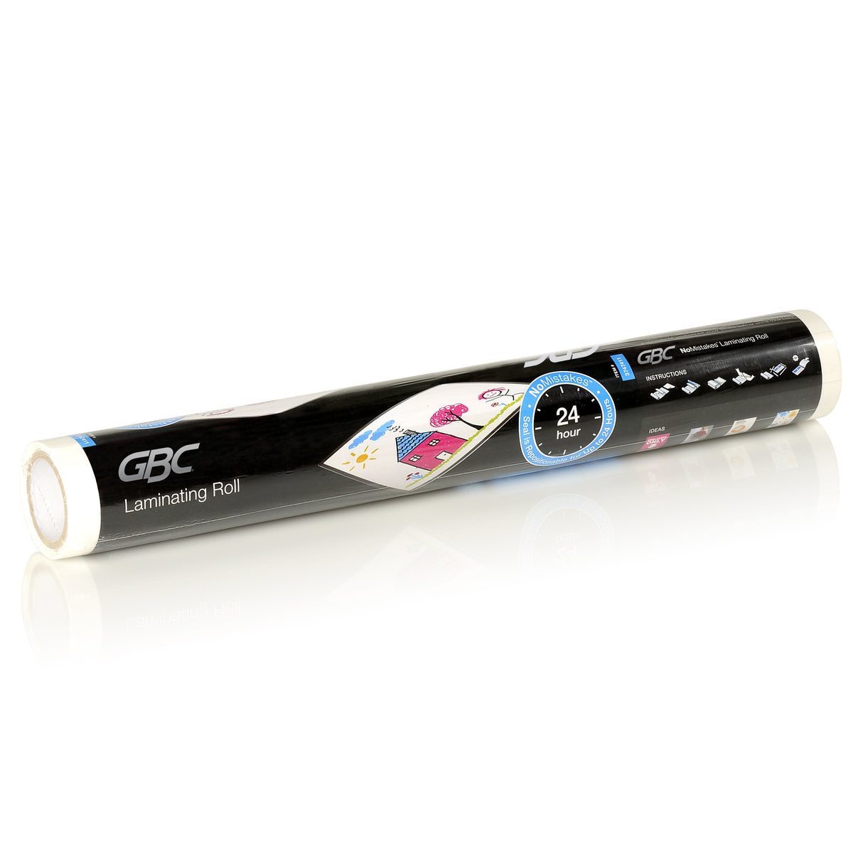 GBC Self Sealing Laminating Roll, Repositionable, 16" x 10', 3 mil