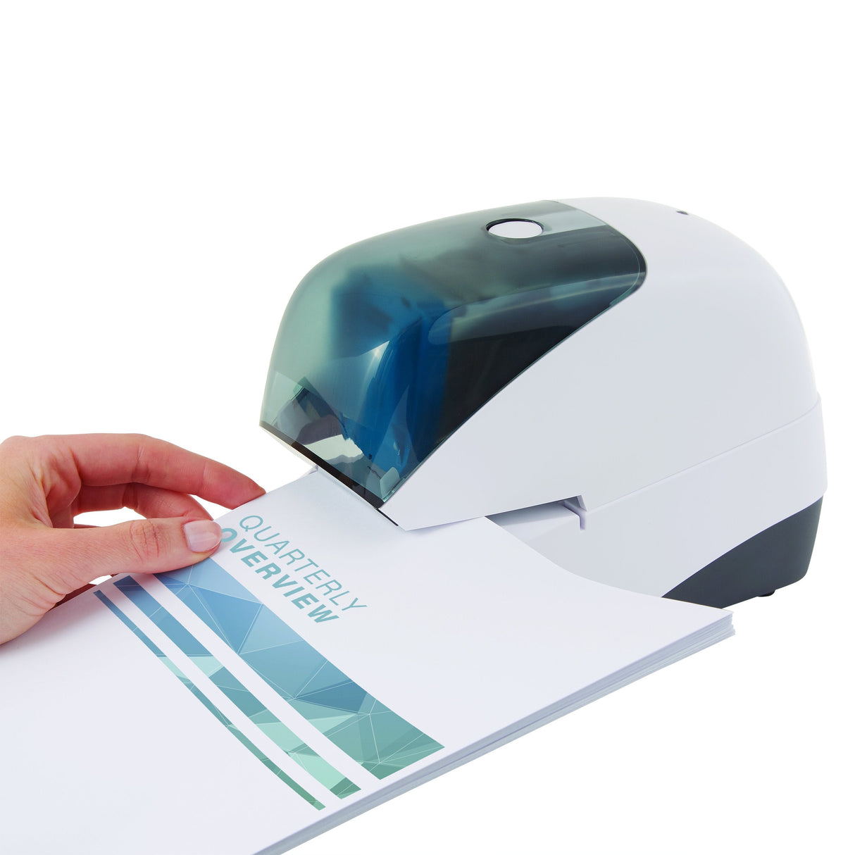 Rapid 5050e Electric Cartridge Stapler - White, 60 Sheets