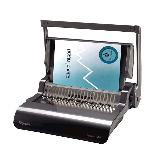 Fellowes Quasar E 500 Electric Comb Binding Machine CombBind 500 Sheet Bind 20 Punch Electrical